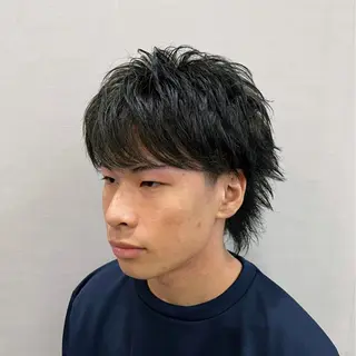 メンズ 押上/ショート・ボブ /パーマ/山口卓朗のヘアスタイル
