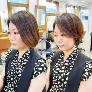 ショート newline銀座所属・銀座ショート/ 大人ショート/金子涼のヘアスタイル