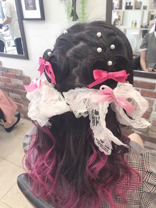 セミロング Lovis moa 〘国分　かな〙のヘアスタイル