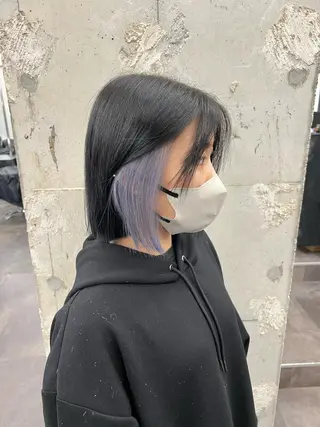 セミロング カラー je suis heureuse所属・ハイライトカラー 🌀ゆい❣️のヘアスタイル