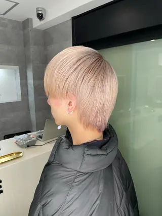 ミディアム カラー メンズ JUNYA 海外ガールヘアのヘアスタイル