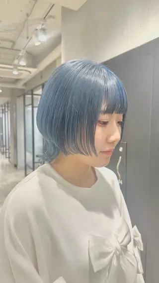 ショート カラー ハイトーン･髪質改善 MIOKAのヘアスタイル