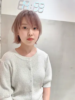 ショート カラー 🌫️縮毛矯正/髪質 改善/ゆずる🌫️のヘアスタイル