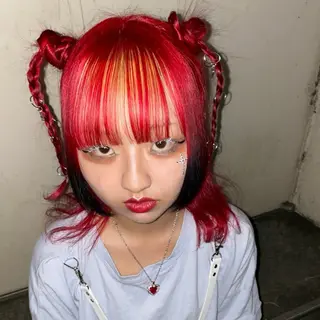 セミロング カラー ヘアアレンジ mei 撮影モデル募集中！のヘアスタイル