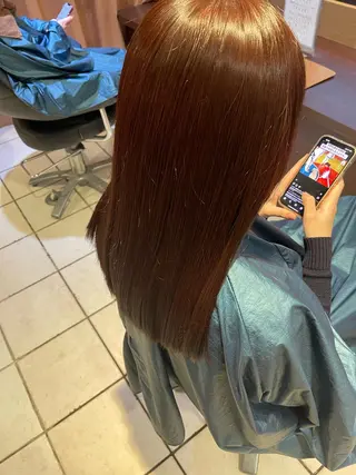 セミロング Lee尼崎所属・Lee尼崎／縮毛矯正 土肥凌輔のヘアスタイル