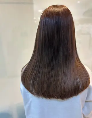 ロング カラー 艶質改善/縮毛矯正 ササキナツミのヘアスタイル