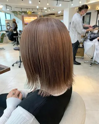ミディアム カラー 💛ハイトーン💛 りむのヘアスタイル