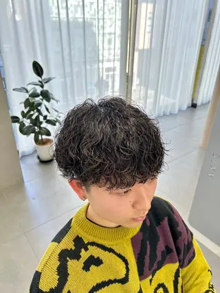 ショート パーマ メンズ 立川メンズパーマ職人 小泉文人のヘアスタイル