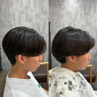 ショート パーマ メンズ カルマ・ニュアンス パーマ　須田龍世のヘアスタイル