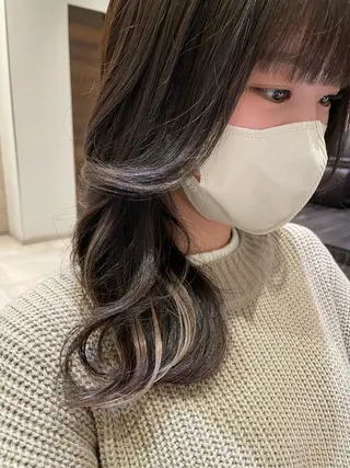 ロング カラー 松永 果菜のヘアスタイル