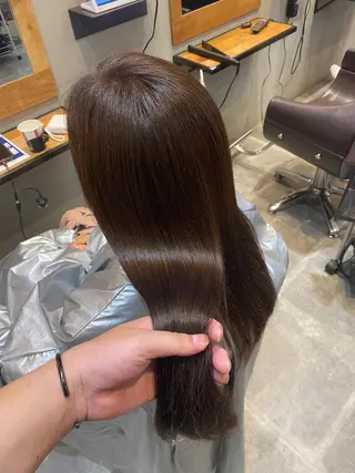 ロング カラー 韓国風cut/ 縮毛矯正/正岡幹康のヘアスタイル