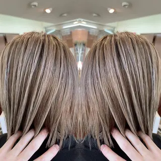 ショート カラー peakshair所属・艶々になる髪質改善 𝒀𝑼𝑻𝑶のヘアスタイル