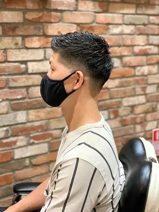 ショート パーマ HIROGINZAプレミアムバーバー赤坂店所属・田中 千恩のヘアスタイル