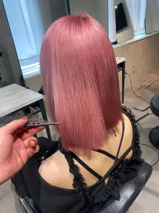 カラー Seleneコウキ ブリーチ/ハイトーンのヘアスタイル