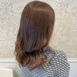 ロング カラー 暖色系カラー🍊 オオネヨシナリのヘアスタイル