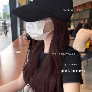 ロング Ayaka🖤 ブリーチなしカラーのヘアスタイル