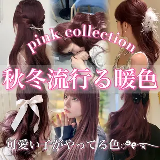 ロング カラー ヘアアレンジ 💗秋冬トレンドヘア Natsumi 💗のヘアスタイル