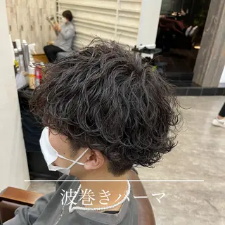 ショート カラー パーマ ヘアアレンジ メンズ ケイゴ【店長】 メンズパーマ特化のヘアスタイル