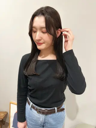 ロング カラー hibiki/セット /透明感カラーのヘアスタイル