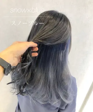 セミロング カラー 代表/七瀬/ギャル/ シールエクステ/渋谷のヘアスタイル