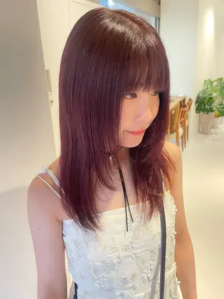 ミディアム カラー Liru:smart salon/茅ヶ崎のヘアスタイル