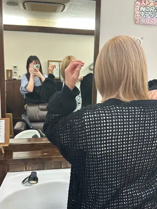 ミディアム カラー osayaabei店所属・藤澤 夏実のヘアスタイル