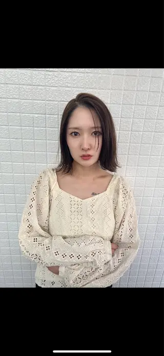 ミディアム 透明感カラー💙 髪質改善✨タイガ✨のヘアスタイル