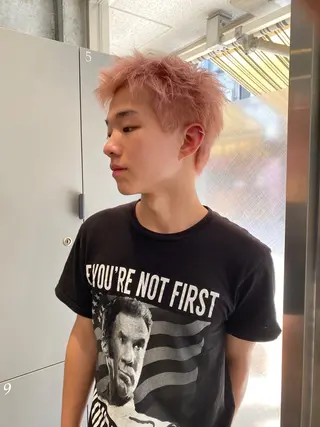 ショート カラー メンズ パーマが得意です💥 ハユカといいます❗️のヘアスタイル