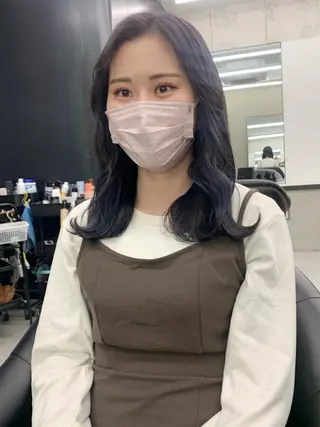 セミロング カラー kimika🥑 メンズ/髪質改善のヘアスタイル