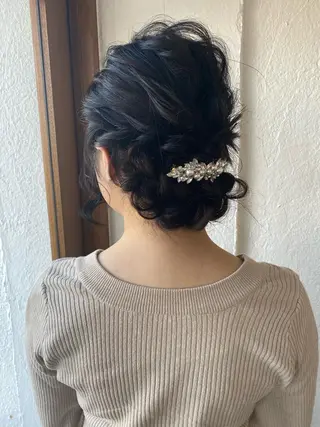 ロング ヘアアレンジ 入江 志穂のヘアスタイル