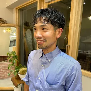 ショート パーマ メンズ cope'u emu所属・cope'u moneのヘアスタイル