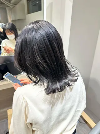 ミディアム 【SIUN】健太郎 髪質改善/透明感のヘアスタイル