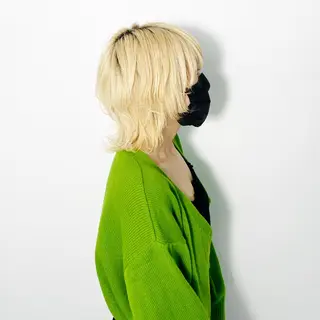 ミディアム カラー ヘアアレンジ 大橋 拓巳のヘアスタイル