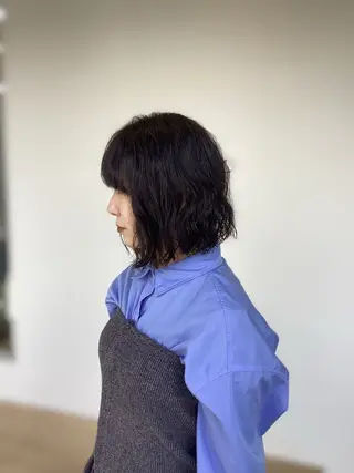 ショート パーマ haruna🪽シ ョート/透明感カラーのヘアスタイル