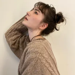 セミロング カラー パーマ ヘアアレンジ キッズ ネイル マツエク・マツパ モリモト サナのヘアスタイル