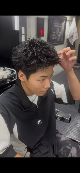 パーマ メンズ DAMDEE TOKYO HAIR LOUNGE 上野本店所属・メンズ特化/フェード /パーマ/かいりのヘアスタイル