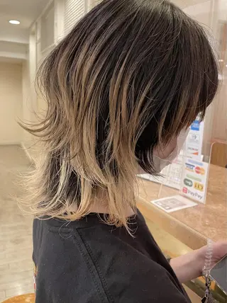 セミロング 🐺高椋 海/ウルフ/レイヤーのヘアスタイル
