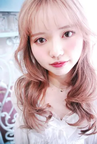 ロング カラー パーマ ヘアアレンジ メンズ 表参道Lise おおいしおりのヘアスタイル