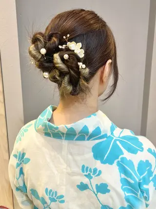ロング ヘアアレンジ 仙台/駅近/ AUTHEN/アンズのヘアスタイル