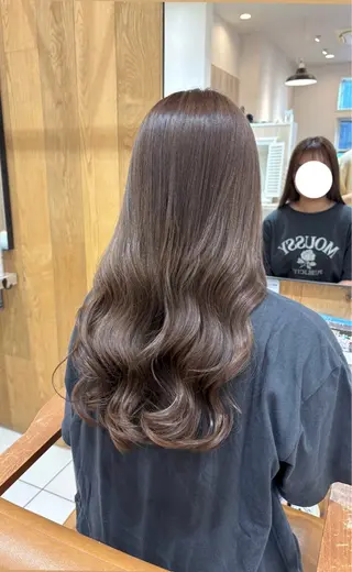 セミロング カラー 無料カットモデル募集 もえのヘアスタイル