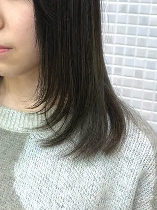 セミロング 【髪質改善】韓国ヘア 🌷miku🌷のヘアスタイル