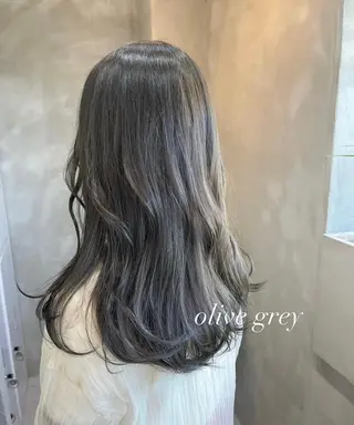 セミロング RIYA❤︎ Aujuaソムリエのヘアスタイル