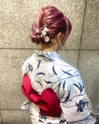 ミディアム ヘアアレンジ unsarto poi所属・柳澤きょうこ/ボブ 髪質改善/ヘアセットのヘアスタイル