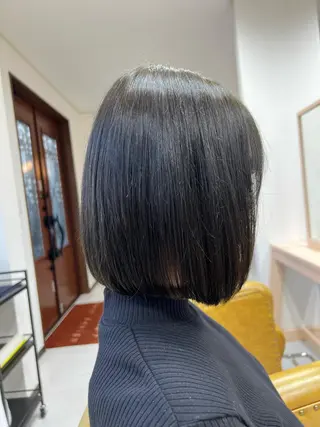 セミロング カラー 松本 菜那のヘアスタイル