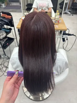 ミディアム カラー 𝗆𝗂𝗒𝗎 🐈⬛🎀のヘアスタイル