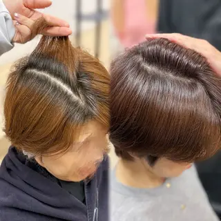 カラー 💙mai🫧 縮毛矯正・ハイライトのヘアスタイル