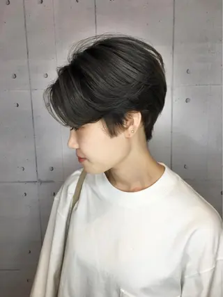 ショート カラー 韓・中華美女ヘア 🇰🇷×🇨🇳のヘアスタイル