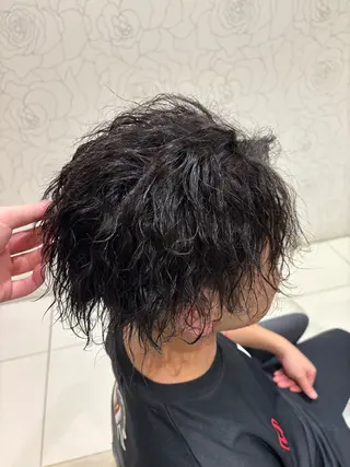 ショート パーマ メンズ EARTH北上店所属・藤原 海斗のヘアスタイル