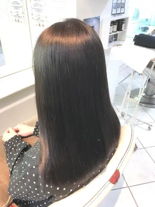 セミロング カラー 保住 亮太のヘアスタイル