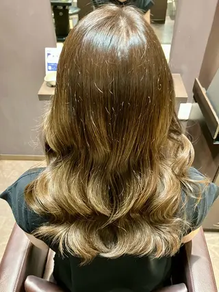 セミロング カラー 小池 穂果/ 府中のヘアスタイル